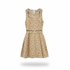 H&M Divided Floral Cutout Fit Flare Mini Dress Women's Size 8